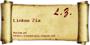 Linkes Zia névjegykártya